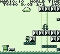 une photo d'Ã©cran de Super Mario Land sur Nintendo Game Boy